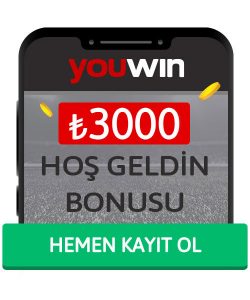 Youwin 3000 TL Hoş Geldin Bonusu